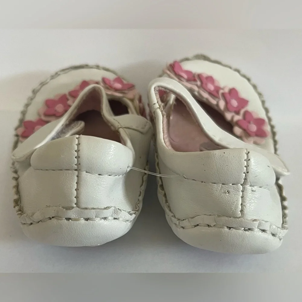 2 pairs koala kids soft sole crib shoes baby girl Sz 3